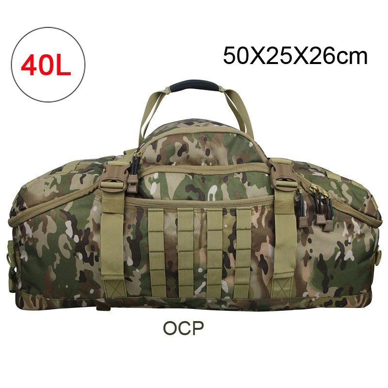 Camo Duffle bag Tactical Waterproof Backpack